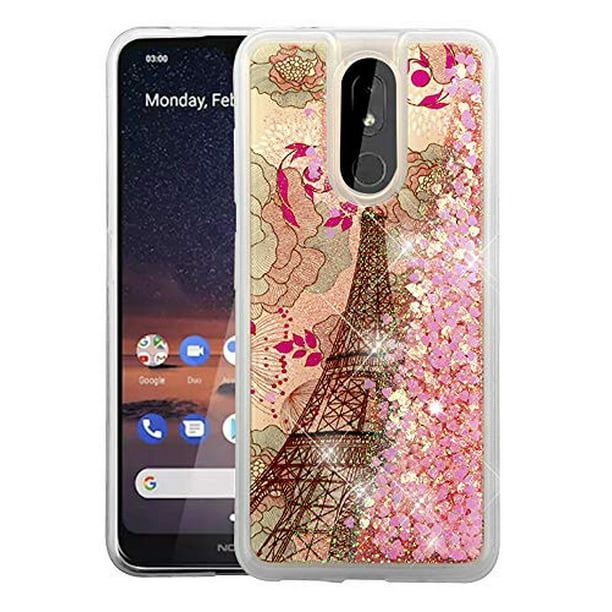 Quagga Advertentie Uitstralen Kaleidio Case For Nokia 3 V (Verizon), Nokia 3.2 [Quicksand Glitter] TPU  Gel Slim Hybrid Skin Cover w/ Overbrawn Prying Tool [Liquid Eiffel Tower &  Pink Hearts] - Walmart.com