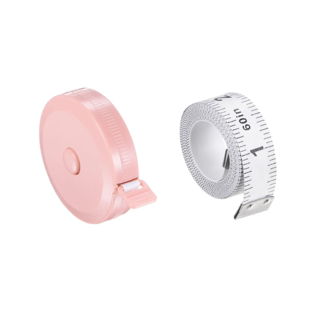 Cinta métrica Suave Unique Bargains 2uds 200cm doble Lado rosa blanco