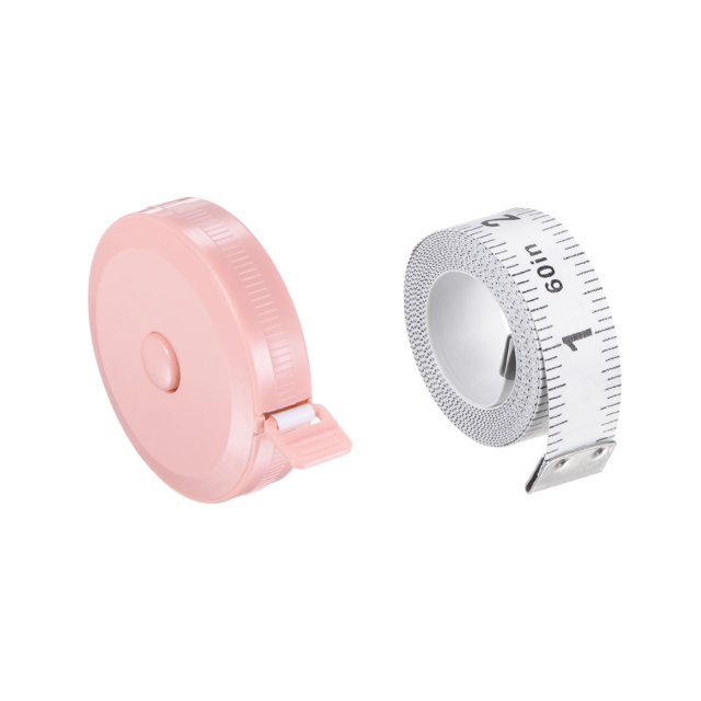 Cinta métrica Suave Unique Bargains 2uds 200cm doble Lado rosa blanco