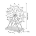 thumbnail image 2 of OUNONA Ferris Wheel Craft Ferris Wheel Statue Desktop Ferris Wheel Metal Ferris Wheel Ornament Living Room Decoration Home Desk Decor Home Ornament, 2 of 8
