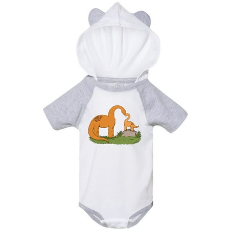 

Inktastic Cute Heart Brontosaurus Family Gift Baby Boy or Baby Girl Bodysuit
