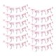 thumbnail image 1 of Guirnalda de lazos de 12 piezas para decoración de fiestas de cumpleaños. Decoración colgante para fiestas. Malla rosa, 1 of 9