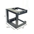thumbnail image 4 of RAISING ELECTRONICS 9U Wall Mount Open Frame 19inch Server Equipment Rack Threaded 15 inch Depth Black (9U), 4 of 4