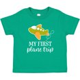 thumbnail image 3 of Inktastic My First Plane Trip Airplane Travel Boys or Girls Baby T-Shirt, 3 of 5