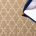 thumbnail image 5 of SAFAVIEH Courtyard Jasper Geometric Indoor/Outdoor Area Rug, Dark Beige/Beige, 6'7" x 6'7" Round, 5 of 9
