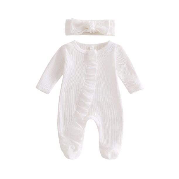 Niña Bebé Vestido de Manga Larga Cómodo Suave Transpirable Tela Otoño Invierno Sudadera para Viajes Diarios Casa Vacaciones Niña Bebé Manga Larga Romper