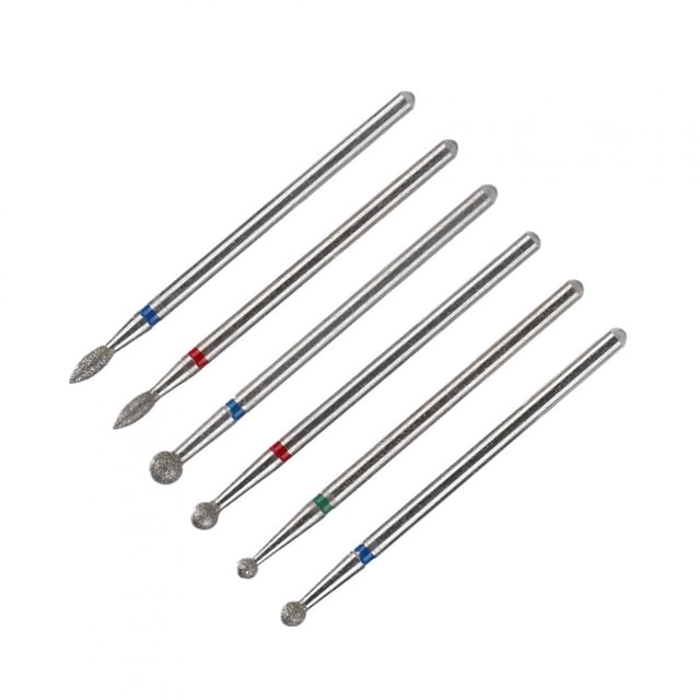 Brocas para pedicura, 6 piezas de brocas para uñas, brocas para manicura, juego de brocas para uñas, características líderes en su clase