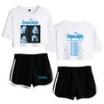 thumbnail image 6 of Freya Skye merch Stars Align Tour crop sets for women midriff-baring fitted crop tops gym sets streetwear short pants, 6 of 9