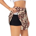 thumbnail image 2 of Disketp Snake Print Women's Shorts Workout Shorts for Athletic Gym Running Shorts with Phone Pockets X-Large, 2 of 8