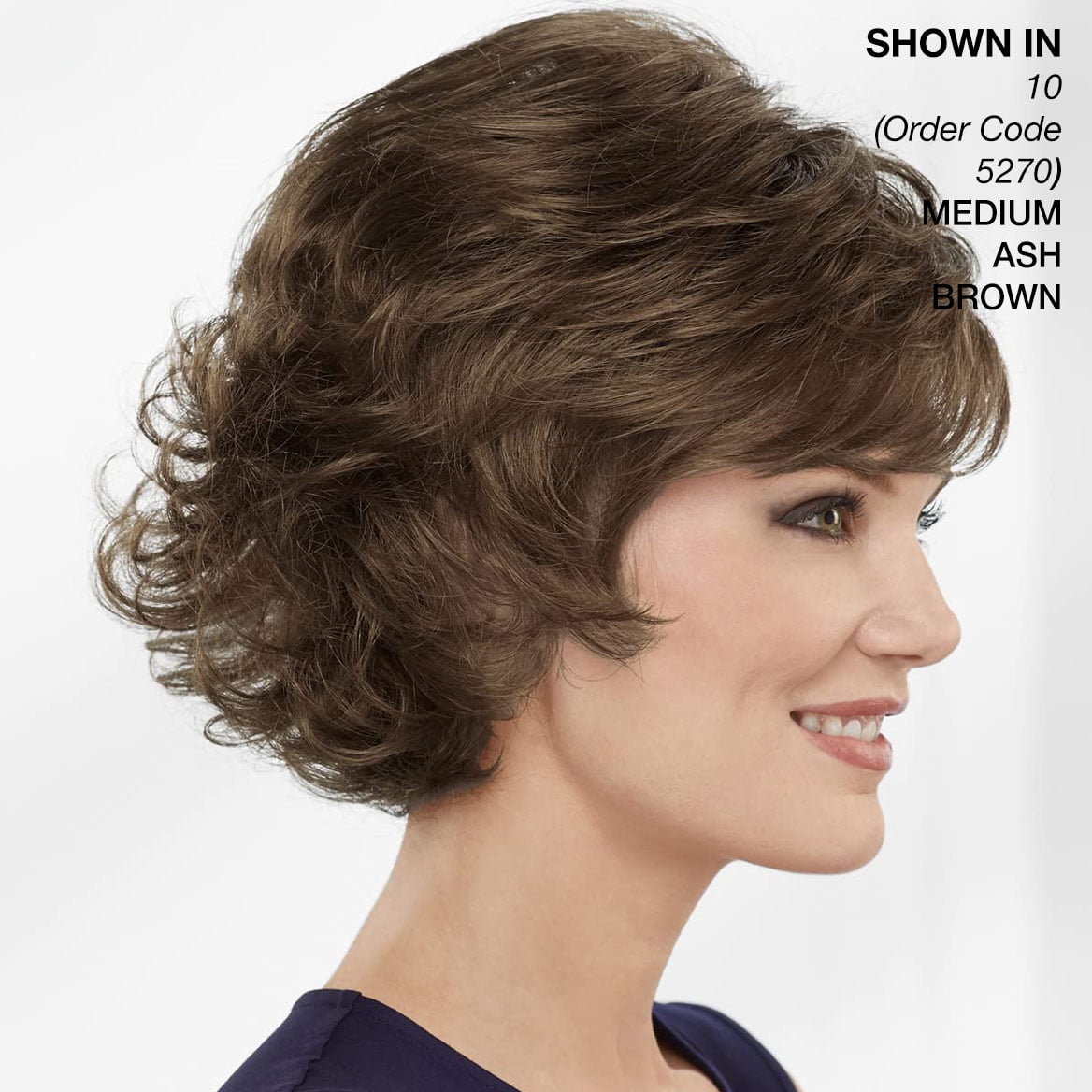 Paula Young Alex WhisperLite Wig Sassy Short Wig with Side-Swept Bangs and Tousled Curls/Multi-Tonal Shades of Blonde, Silver, Brown and Red