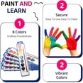 thumbnail image 4 of Juego de 5 Sets de Pintura en Acuarela con Corazones para el Día de San Valentín - Mini Kit de Arte Lavable con Pinceles y Etiquetas de Regalo para Intercambio en el Aula de Niños, 4 of 7