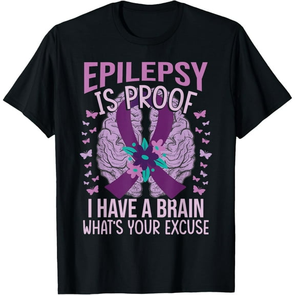 t-shirt Epilepsy Awareness T-Shirt mens,black,women,funny,journey,Crew Neck, Short Sleeve,printing