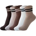 thumbnail image 4 of JIANFANG Women Viscose Bamboo Ankle Socks Low Cut Thin Sock Lightweight Pastal Color Soft Sock 5 Pairs, 4 of 7