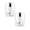 thumbnail image 1 of Oleegame 2PC Electric Food Chopper Small Garlic Chopper Vegetable Chopper Cordless USB Charging Kitchen Food Masher Tools White, 1 of 4
