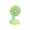 Green, variant on USB Rechargeable Mini Desk Fan for Office - Quiet 3-Speed Candy Color Small Fan with 1200-2000mAh Battery, Perfect for Summer Cooling and Compact Spaces,Yellow