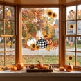 thumbnail image 2 of Smile 77 PCS Large Size Fall Window Cling Sticker, Thanksgiving Autumn Harvest Dogs Pumpkin Leaves for Home Party Supplies Shop Window Glass Display Decoration, 2 of 5