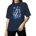thumbnail image 2 of Officially Licensed NASA Astronaut Lunar Walk Design Women's T-shirt, 2 of 3