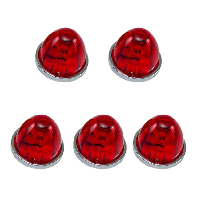 Watermelon Lights for Semi Truck, LED Watermelon Light Indicator Side Marker Lamp, Under Glow Wheel Lights For Truck, Outline Water Melon Side Marker for Motor with Bezel