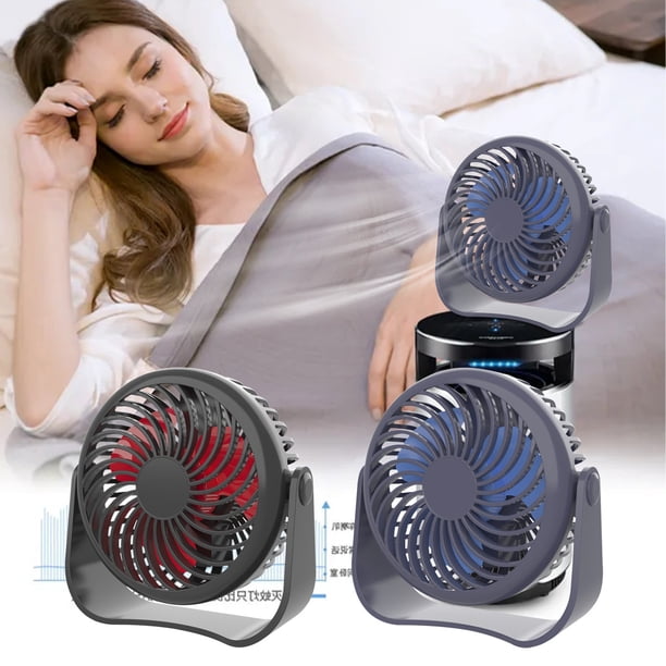 Ventilador de Escritorio Silencioso, Recargable, para Estudiantes, Oficina, Hogar, Pequeño, Portátil, Mini Ventilador Usb