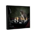 thumbnail image 4 of Stupell Industries Cats Playing Chess Animals & Insects Photography Black Floater Framed Canvas Art Print Wall Art, 21 x 17, 4 of 10
