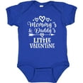 thumbnail image 3 of Inktastic Mommy and Daddy Little Valentine Boys or Girls Baby Bodysuit, 3 of 5