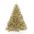 thumbnail image 1 of Árbol de Navidad Casafield Champagne Gold Tinsel de 6 pies con soporte, 1 of 7