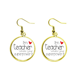 thumbnail image 1 of Soy un maestro cuál es tu superpoder Ear Dangle Golden Drop Earring Jewelry Mujer Unbranded M, 1 of 3