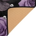 thumbnail image 3 of Yayeee Area Rugs for Living Room 6.7'x4.8' Non Slip Washable Bedroom Floor Carpet, Black Roses, 3 of 5