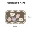 thumbnail image 2 of Alfombra de baño de microfibra suave súper absorbente, diseño antideslizante que garantiza la seguridad, lavable a máquina para un fácil cuidado, atractivo patrón floral que ilumina su hogar, 2 of 5