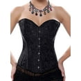 thumbnail image 1 of KingShop Corsets for Women Bustier Brocade Lace up Overbust Corset Waist Cincher Shapewear Top, 1 of 5