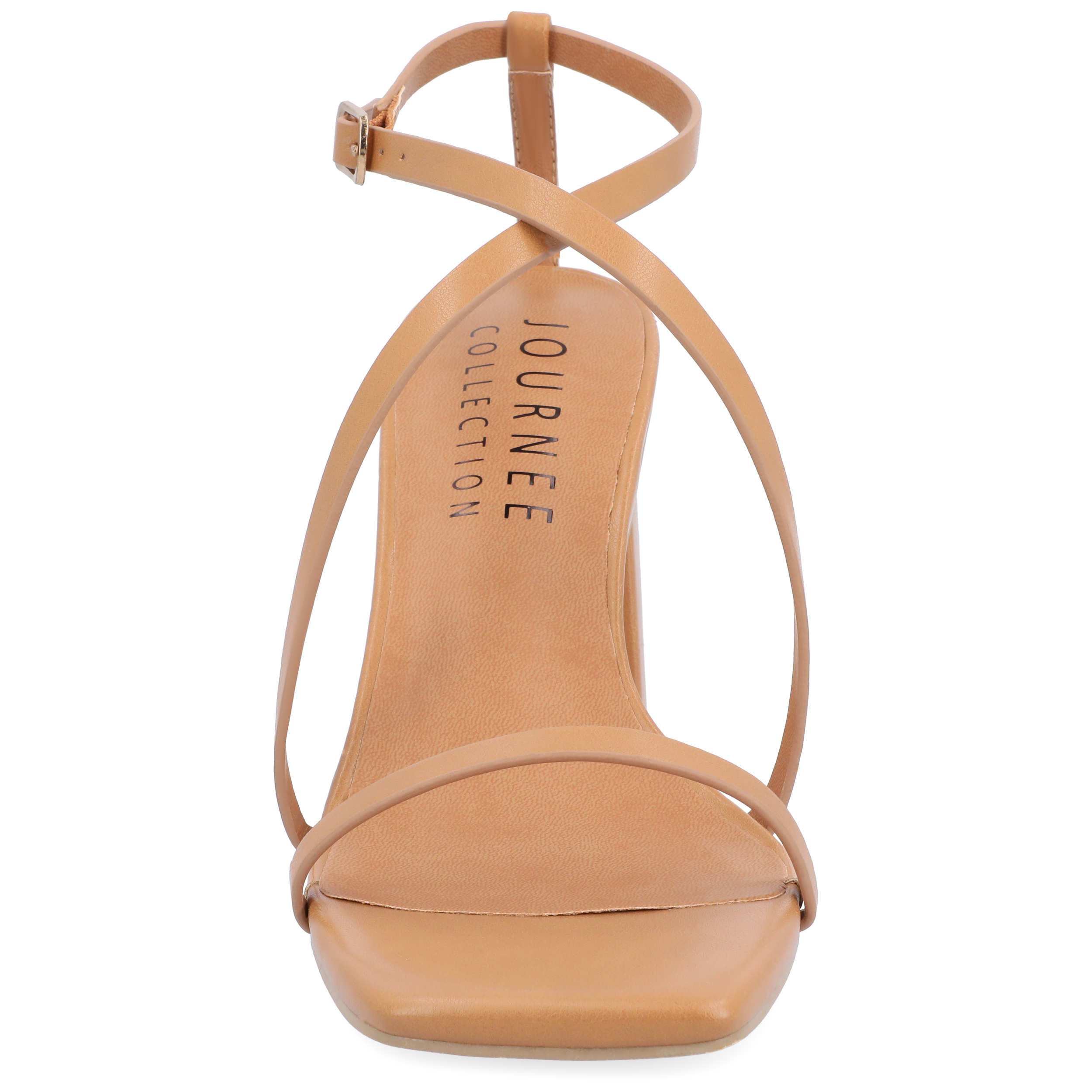 Journee Womens Lenorra Covered Block Heel Sandals