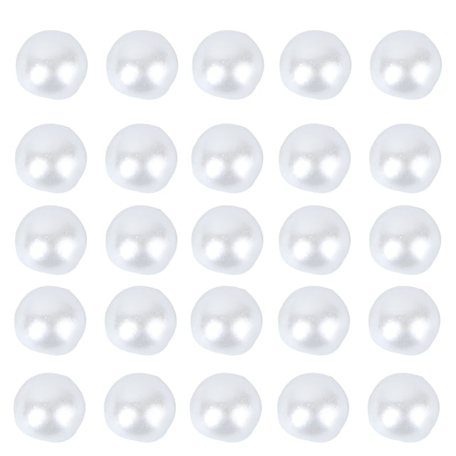 50PCS Hebillas de perlas de forma redonda Botones de perlas coloridas Hebillas creativas (10L)