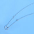thumbnail image 5 of Women's Open Circle Cubic Zirconia Link Extension Pendant Necklace, 5 of 5