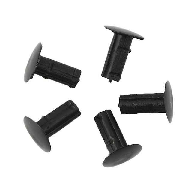 Clips de sujeción de remaches de plástico negros para auto de coche 100 piezas x 8 mm de diámetro del agujero
