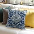 thumbnail image 3 of BANET Navy Blue White Pillow Covers, Persian Carpet Design Decorative Throw Pillows Cushion Pillow Covers for Sofa Couch Outdoor Decor White, 3 of 5