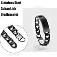 thumbnail image 5 of Cuban Link Urn Bracelet Stainless Steel Cremation Jewelry Urn Bracelet for Ashes Keepsake Ash Holder - 20-24 CM, 5 of 7