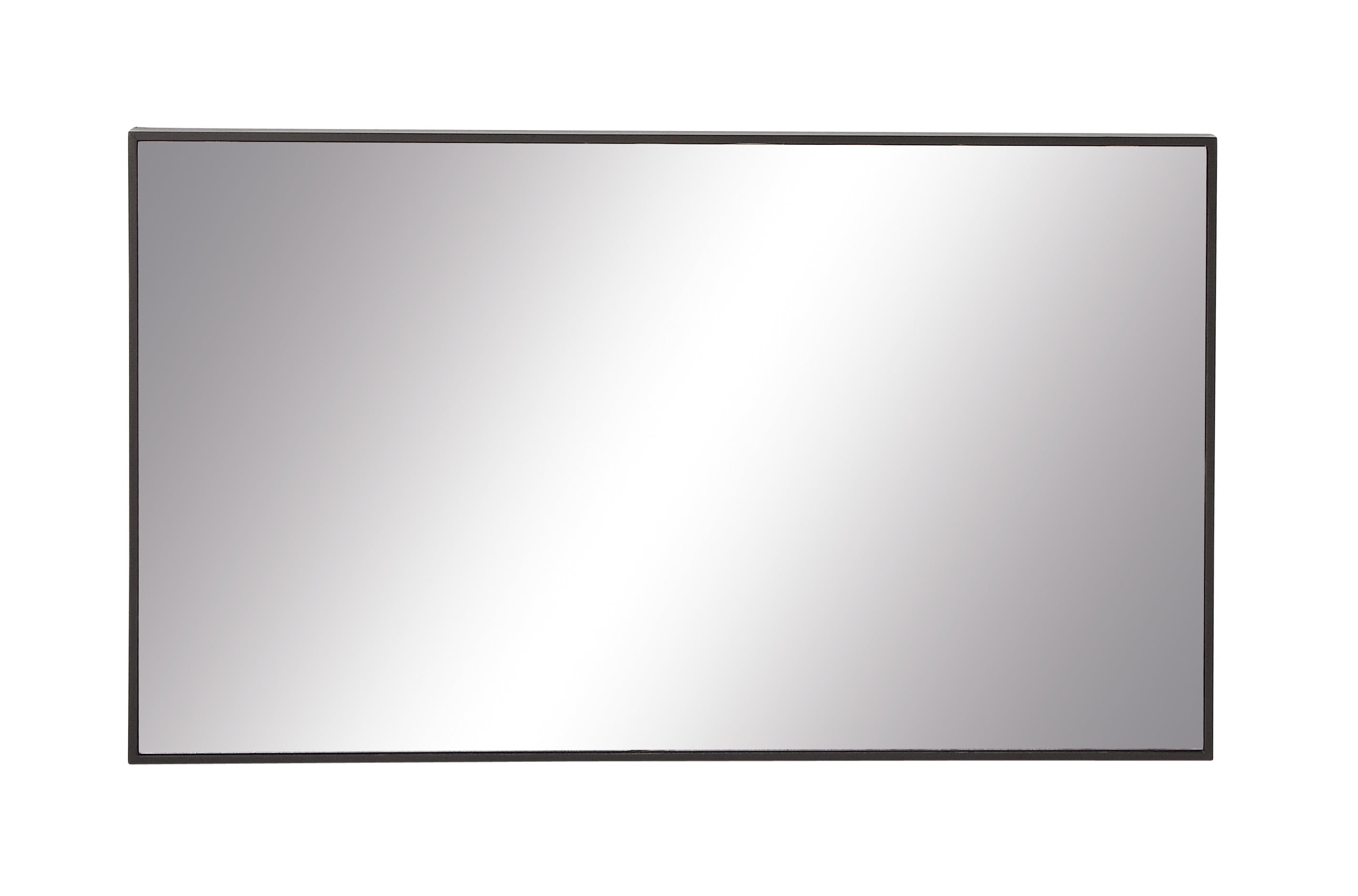 DecMode 24"W, 40"H Rectangle Full Length Mirror, Black, Set of 1