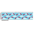 thumbnail image 3 of Umbrella Fabric by the Yard Upholstery, Illustration of Clouds Rainy Weather Raindrops Sky High Daytime Elements, Decorative Fabric for DIY and Home Accents, Dark Pink and Blue by Ambesonne, 3 of 5