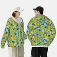 thumbnail image 4 of Lsque Lemon Pattern UPF 50+ Lightweight Sun Protection Men's Women's Long Sleeve Shirt, Hoodie Performance -Small, 4 of 7