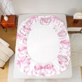 thumbnail image 5 of Homewish Cute Princess Goose Queen Sheet Sets,Kawii Bowtrie Ribbon Flat Sheet,Pink White Queen Fitted Sheet For Girls Kids,Breathable Home Decor,4-Piece, 5 of 7