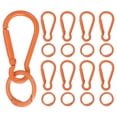 thumbnail image 1 of Uxcell 10 Pcs Clip de Resorte, Gancho de Llave de Resorte con Anillo O, Clips de Llave de Color Caramelo Multipropósito para Manualidades de Lanyard, Camping y Mochilas, Naranja, 1 of 7