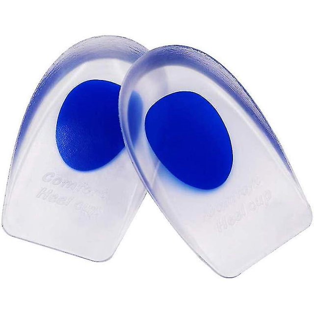 Taloneras de gel de silicona, inserciones de zapatos de grado médico, almohadillas de gel ortopédicas de sílice, plantilla para fascitis plantar, alivio del dolor de espolones óseos(l)
