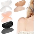 thumbnail image 1 of 4 Pairs Shoulder Push-up Pads Soft Silicone Adhesive Shoulder Pads Anti-slip Enhancer Shoulder Pads, 1 of 5