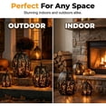 thumbnail image 4 of Stackable Halloween Pumpkins, 3-Tier Halloween LED Pumpkin，Skeleton Cutout Metal Pumpkin Lights, Warm Glow Decor for Front Porch Yard Indoor Outdoor Halloween  Decorations, 4 of 6