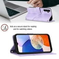 thumbnail image 5 of Tarise Phone Case for Samsung Galaxy A14 5G Case, Premium PU Leather Card Holder Wrist Strap Magnetic Closure Flip Stand Function TPU Interior Book Cover for Samsung A14 5G Wallet Case, Purple, 5 of 7