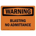 thumbnail image 1 of SignMission OS-WS-D-35-L-11991 OSHA Signe d'Avertissement - Dynamitage Pas d'Admission, 1 of 1