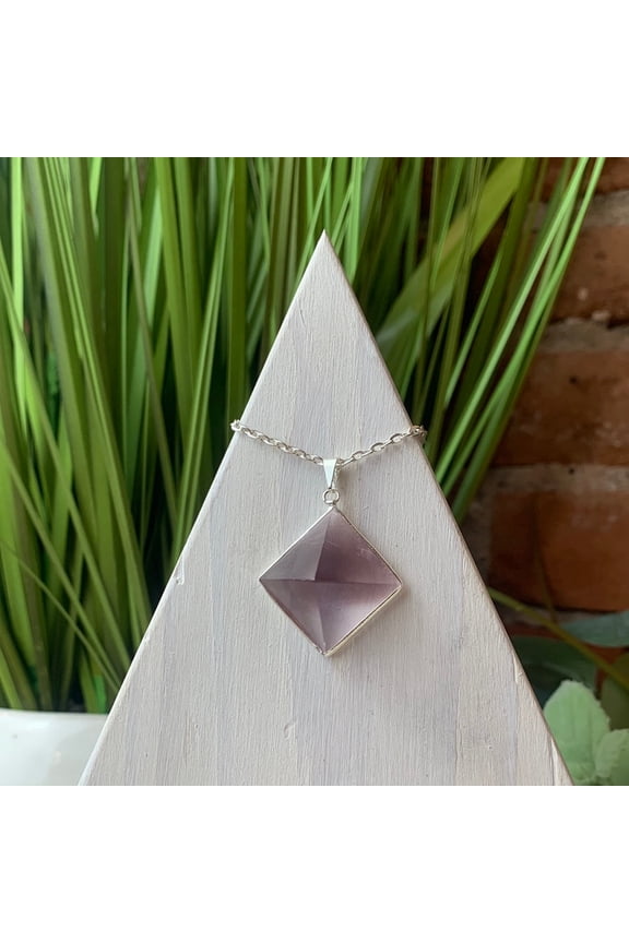 Gemstone Pyramid Pendants