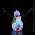thumbnail image 6 of Northlight LED Lighted Commercial Grade Acrylic Snowman Outdoor Christmas Decoration - 22", 6 of 10
