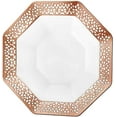 thumbnail image 2 of EcoQuality 5 oz Rose Gold Plastic Bowl Octagon Design - Elegant Disposable Serving Bowl for Weddings, Parties, and Special Events - Durable, Reusable Tableware - Perfect for Catering and Buffets (40), 2 of 3