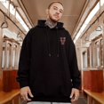 thumbnail image 4 of Sudadera con capucha y estampado de letras gráficas de ángel de otoño para hombre, sudaderas de gran tamaño estilo hip hop, sudaderas con capucha para hombre Y2K High Street, chándal, 4 of 5